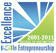 Excellence In Ectrepreneurship Awards 10th Anniversary 2001-2011 Logo