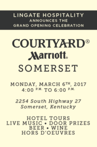 Courtyard by Marriott grand opening celebration 3-6-17 at 4 pm